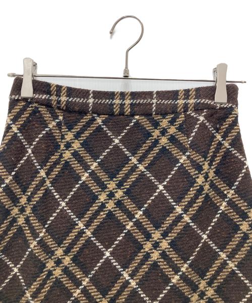 BURBERRY LONDON（バーバリーロンドン）BURBERRY LONDON (バーバリーロンドン) ロングウールスカート ブラウン サイズ:36の古着・服飾アイテム