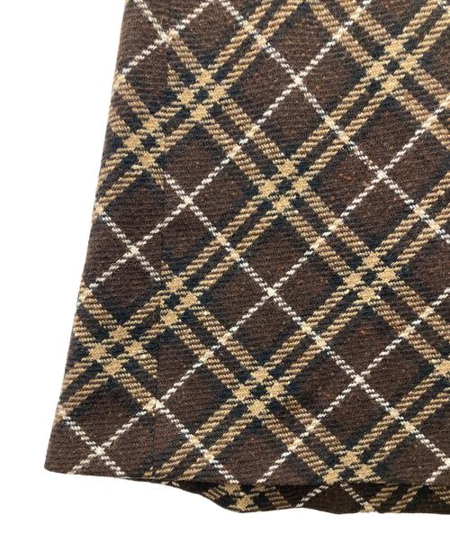 BURBERRY LONDON（バーバリーロンドン）BURBERRY LONDON (バーバリーロンドン) ロングウールスカート ブラウン サイズ:36の古着・服飾アイテム