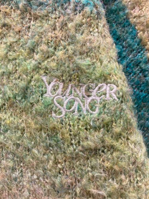 YOUNGER SONG（ヤンガーソング）Younger Song (ヤンガーソング) グラデーションニット グリーン サイズ:Mの古着・服飾アイテム