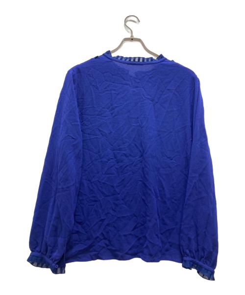 PS Paul Smith（ＰＳポールスミス）PS Paul Smith (ＰＳポールスミス) ボウタイブラウス ネイビー サイズ:46の古着・服飾アイテム