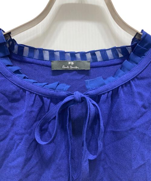 PS Paul Smith（ＰＳポールスミス）PS Paul Smith (ＰＳポールスミス) ボウタイブラウス ネイビー サイズ:46の古着・服飾アイテム