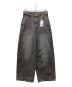 LILL（リル）の古着「12oz ルーズシルエットシームデニムパンツ」｜ブラック