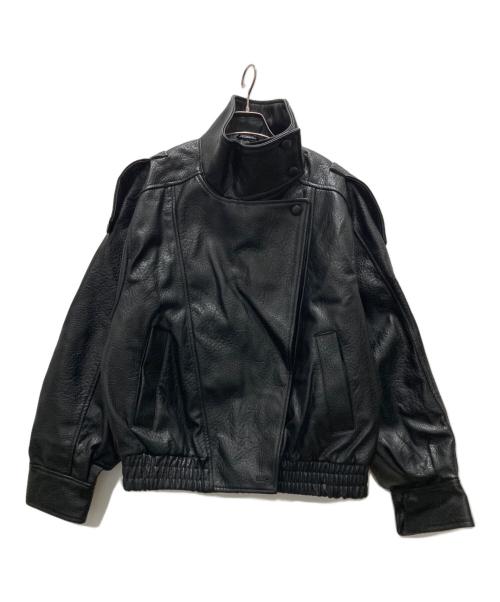 ZARA（ザラ）ZARA (ザラ) フェイクレザーバイカージャケット ブラック サイズ:Sの古着・服飾アイテム