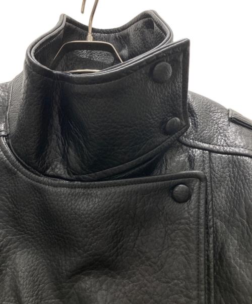 ZARA（ザラ）ZARA (ザラ) フェイクレザーバイカージャケット ブラック サイズ:Sの古着・服飾アイテム