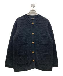 JOURNAL STANDARD relume（ジャーナルスタンダード レリューム）の古着「ツイードカーディガンジャケット」｜ブラック