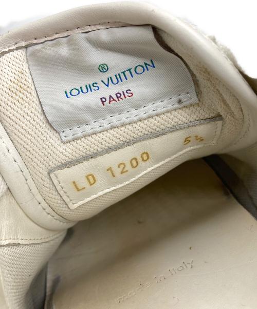 LOUIS VUITTON（ルイ ヴィトン）LOUIS VUITTON (ルイ ヴィトン) タトゥーライン モノグラム レザー スニーカー ホワイト サイズ:5　1/2の古着・服飾アイテム
