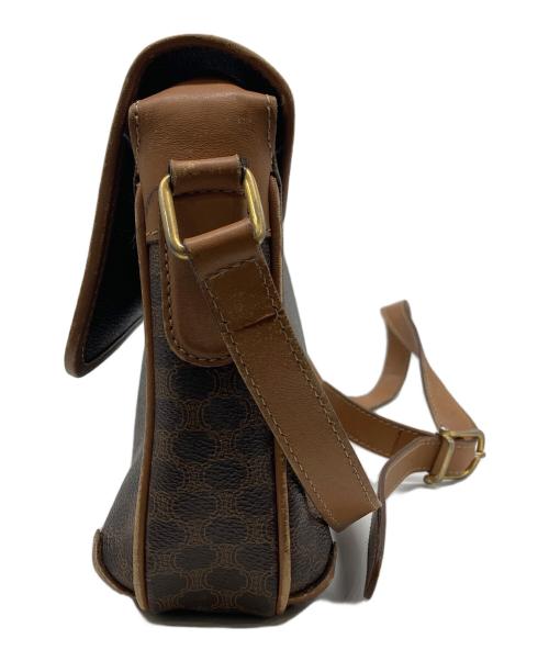 CELINE（セリーヌ）CELINE (セリーヌ) マカダムショルダーバッグ ブラウンの古着・服飾アイテム