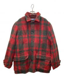 POLO RALPH LAUREN（ポロ・ラルフローレン）の古着「バッファローチェック マッキーノジャケット」｜レッド