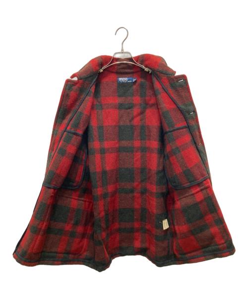 POLO RALPH LAUREN（ポロ・ラルフローレン）POLO RALPH LAUREN (ポロ・ラルフローレン) バッファローチェック マッキーノジャケット レッド サイズ:Mの古着・服飾アイテム