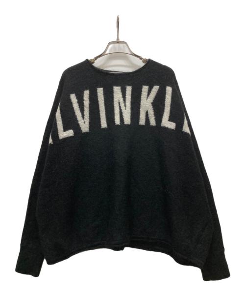 Calvin Klein Jeans（カルバンクラインジーンズ）Calvin Klein Jeans (カルバンクラインジーンズ) アーチロゴニット ブラック サイズ:Mの古着・服飾アイテム