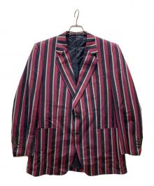 dunhill（ダンヒル）の古着「ストライプ テーラードジャケット」｜パープル