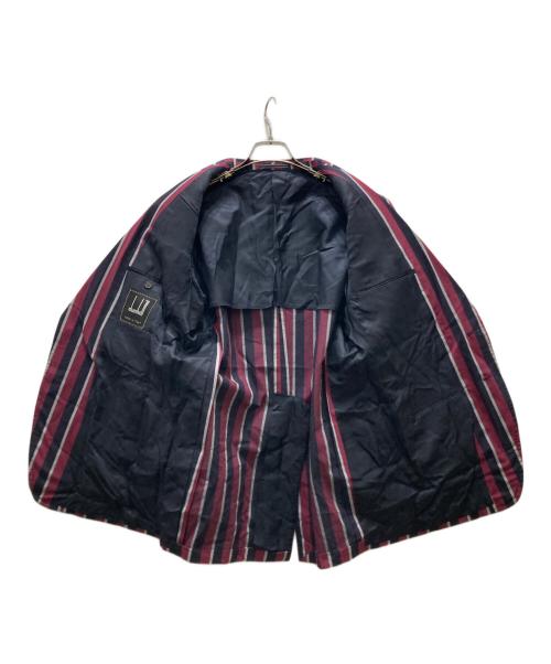 dunhill（ダンヒル）dunhill (ダンヒル) ストライプ テーラードジャケット パープル サイズ:50の古着・服飾アイテム