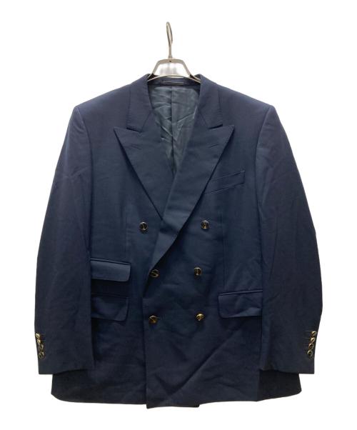 dunhill（ダンヒル）dunhill (ダンヒル) ダブルジャケット ネイビー サイズ:50の古着・服飾アイテム
