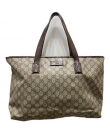 GUCCI（グッチ）の古着「GGスプリーム トートバッグ」｜ベージュ