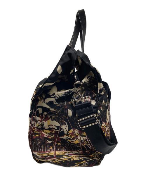 PRADA（プラダ）PRADA (プラダ) アロハ柄ナイロントートバッグ ブラックの古着・服飾アイテム
