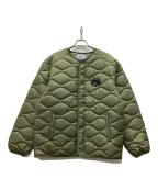 Champion×NE-NETチャンピオン×ネネット）の古着「にゃー キルティングジャケット」｜カーキ