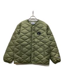 Champion×NE-NET（チャンピオン×ネネット）の古着「にゃー キルティングジャケット」｜カーキ