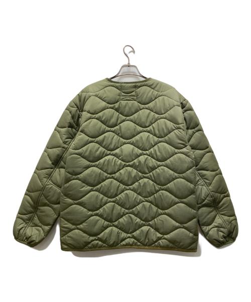 Champion（チャンピオン）Champion (チャンピオン) Ne-net (ネネット) にゃー キルティングジャケット カーキ サイズ:Lの古着・服飾アイテム