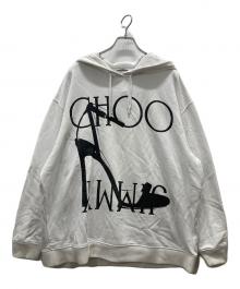 JIMMY CHOO（ジミーチュウ）の古着「オーバーサイズパーカー」｜ホワイト