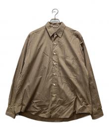 AURALEE（オーラリー）の古着「WASHED FINX TWILL BIG SHIRTSシャツ」｜ベージュ