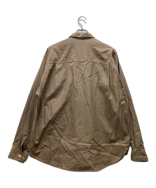 AURALEE（オーラリー）AURALEE (オーラリー) WASHED FINX TWILL BIG SHIRTSシャツ ベージュ サイズ:4の古着・服飾アイテム