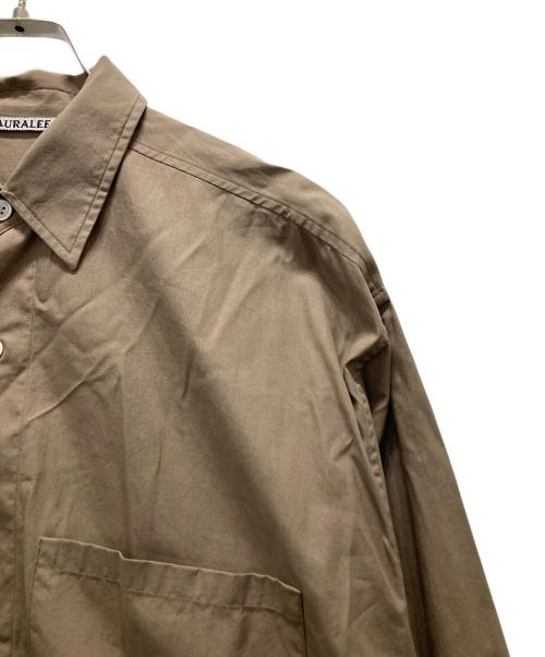 AURALEE（オーラリー）AURALEE (オーラリー) WASHED FINX TWILL BIG SHIRTSシャツ ベージュ サイズ:4の古着・服飾アイテム