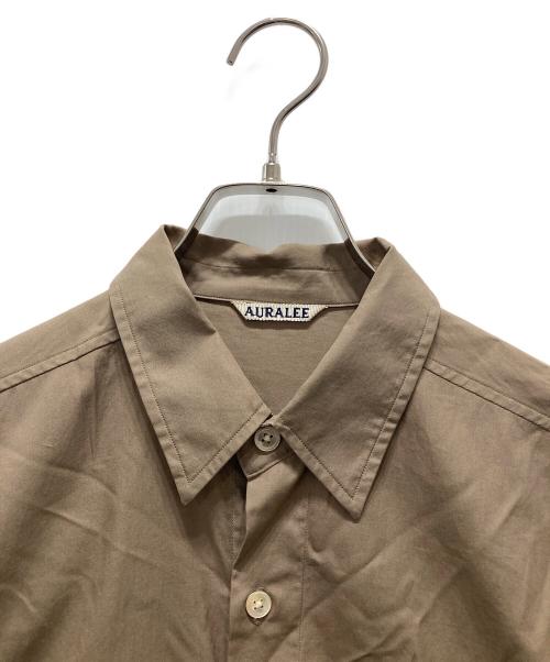 AURALEE（オーラリー）AURALEE (オーラリー) WASHED FINX TWILL BIG SHIRTSシャツ ベージュ サイズ:4の古着・服飾アイテム