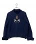 POLO RALPH LAUREN（ポロ・ラルフローレン）の古着「刺繍ハイネックニット」｜ネイビー