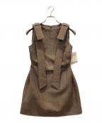 THE TOEザ・トゥー）の古着「Veere Ribbon Dress」｜ブラウン