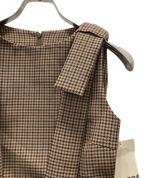 THE TOE（ザ・トゥー）THE TOE (ザ・トゥー) Veere Ribbon Dress ブラウン サイズ:XS 未使用品の古着・服飾アイテム