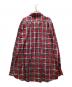 L.L.Bean (エルエルビーン) ロング丈チェックシャツ レッド サイズ:XXL：4000円