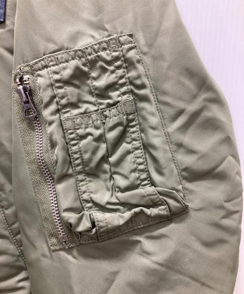 POLO RALPH LAUREN（ポロ・ラルフローレン）POLO RALPH LAUREN (ポロ・ラルフローレン) ワッペン フライトジャケット カーキ サイズ:Mの古着・服飾アイテム