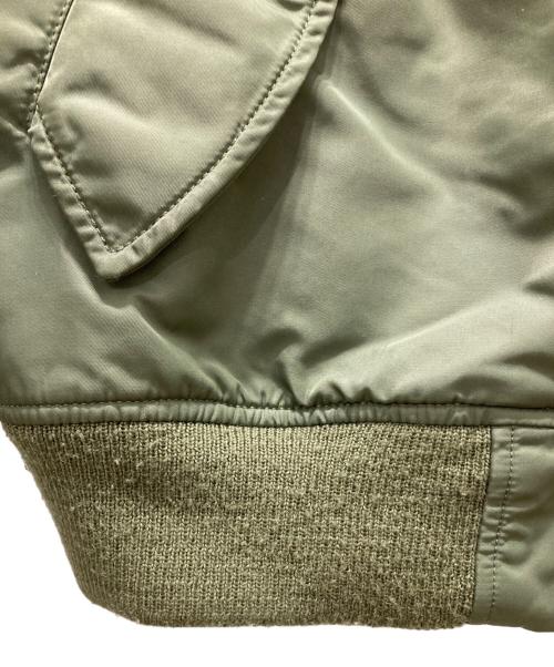 POLO RALPH LAUREN（ポロ・ラルフローレン）POLO RALPH LAUREN (ポロ・ラルフローレン) ワッペン フライトジャケット カーキ サイズ:Mの古着・服飾アイテム