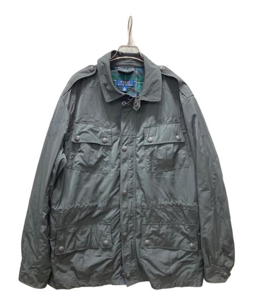 POLO RALPH LAUREN（ポロ・ラルフローレン）POLO RALPH LAUREN (ポロ・ラルフローレン) ナイロン M65 ミリタリージャケット ネイビー サイズ:Lの古着・服飾アイテム