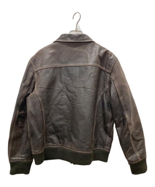 GANT RUGGER（ガント ラガー）GANT Rugger (ガント ラガー) レザージャケット ブラウン サイズ:Lの古着・服飾アイテム