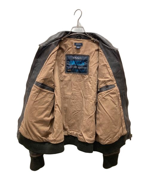 GANT RUGGER（ガント ラガー）GANT Rugger (ガント ラガー) レザージャケット ブラウン サイズ:Lの古着・服飾アイテム