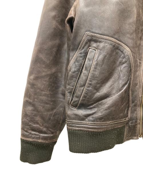GANT RUGGER（ガント ラガー）GANT Rugger (ガント ラガー) レザージャケット ブラウン サイズ:Lの古着・服飾アイテム