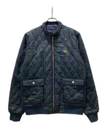 FRED PERRY（フレッドペリー）の古着「スタンドカラージャケット」｜グリーン