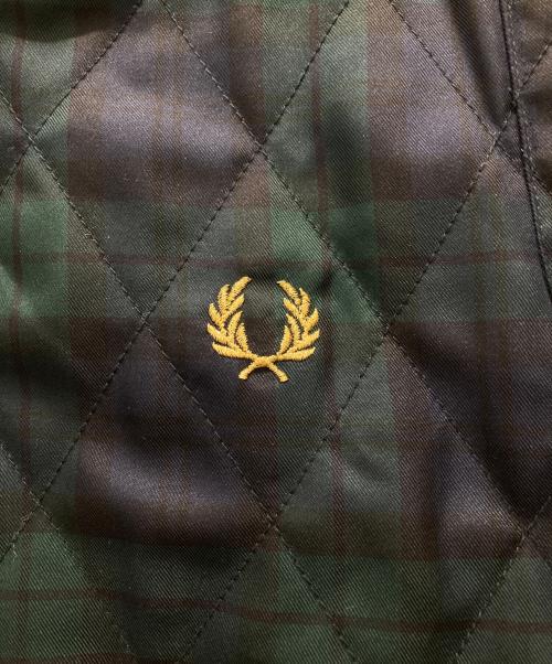 FRED PERRY（フレッドペリー）FRED PERRY (フレッドペリー) スタンドカラージャケット グリーン サイズ:Lの古着・服飾アイテム