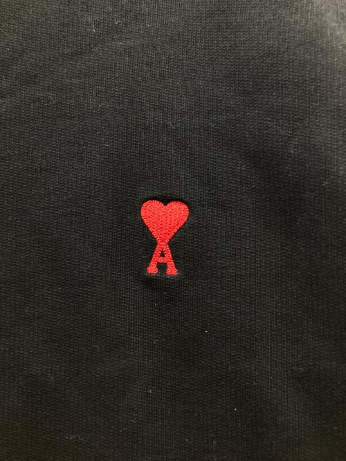 AMI Alexandre Mattiussi（アミアレクサンドルマテュッシ）AMI Alexandre Mattiussi (アミアレクサンドルマテュッシ) ハートロゴ刺繍スウェット ブラック サイズ:Mの古着・服飾アイテム