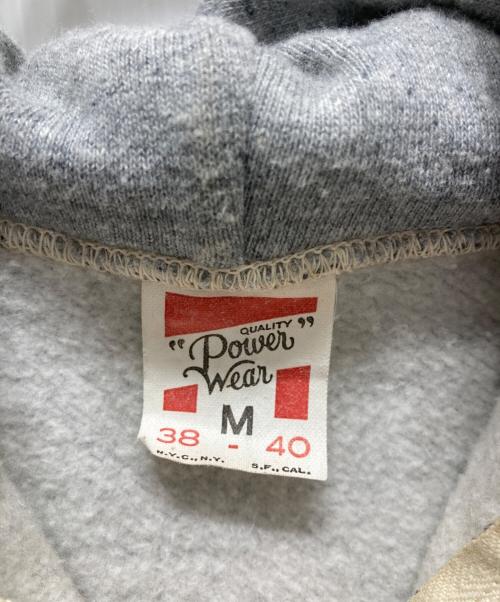POWER WEAR（パワーウェア）POWER WEAR (パワーウェア) ジップパーカー グレー サイズ:Mの古着・服飾アイテム