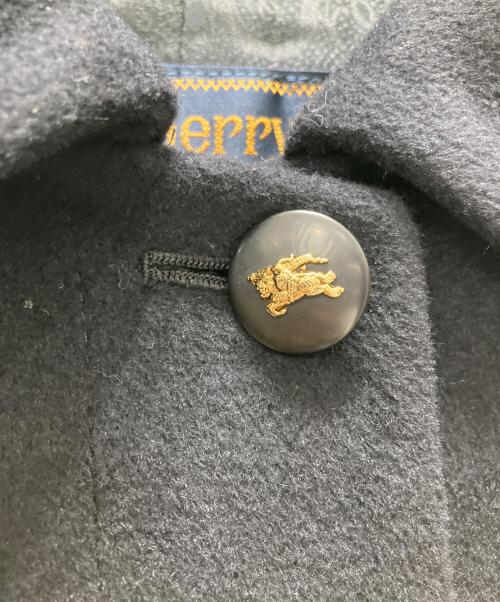 Burberry's（バーバリーズ）Burberry's (バーバリーズ) アンゴラステンカラーコート ブラック サイズ:Mの古着・服飾アイテム