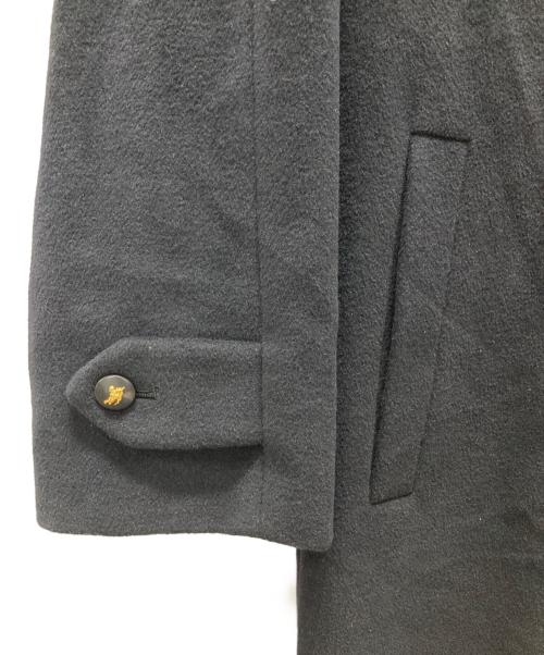 Burberry's（バーバリーズ）Burberry's (バーバリーズ) アンゴラステンカラーコート ブラック サイズ:Mの古着・服飾アイテム