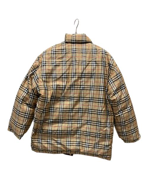 Burberry's（バーバリーズ）Burberry's (バーバリーズ) ノヴァチェック 金釦リバーシブルダウンジャケット ブラウン サイズ:Mの古着・服飾アイテム