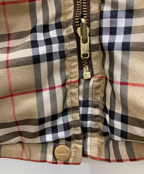 Burberry's（バーバリーズ）Burberry's (バーバリーズ) ノヴァチェック 金釦リバーシブルダウンジャケット ブラウン サイズ:Mの古着・服飾アイテム