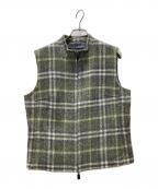 BURBERRY LONDONバーバリーロンドン）の古着「チェックベスト」｜グリーン