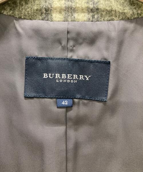 BURBERRY LONDON（バーバリーロンドン）BURBERRY LONDON (バーバリーロンドン) チェックベスト グリーン サイズ:42の古着・服飾アイテム