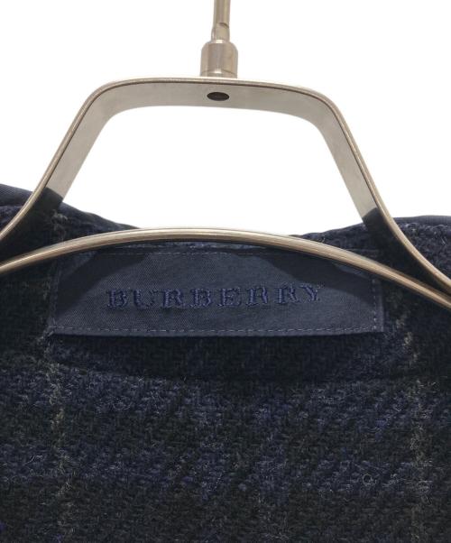 BURBERRY（バーバリー）BURBERRY (バーバリー) リバーシブルステンカラーコート ネイビー サイズ:記載無しの古着・服飾アイテム