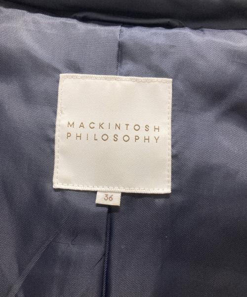 MACKINTOSH PHILOSOPHY（マッキントッシュ フィロソフィー）MACKINTOSH PHILOSOPHY (マッキントッシュ フィロソフィー) ラクーンファー付き ダウンコート ネイビー サイズ:36の古着・服飾アイテム
