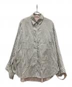 RITOリト）の古着「リバーシブルシャツ/REVERSIBLE SHIRT WITH BELT」｜グレー